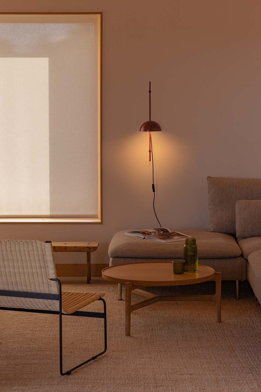 Lámpara de pared aplique Faro Matilda E14 LED granate 20510-138 - vista alternativa
