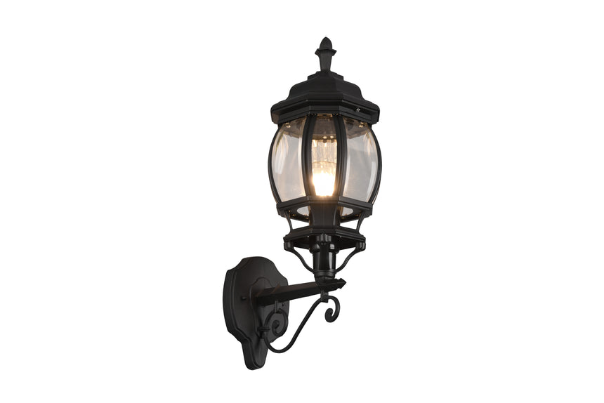 Trio Elvo Outdoor wall light above black 206967132