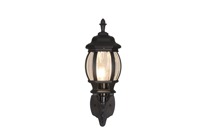 Trio Elvo Outdoor wall light above black 206967132