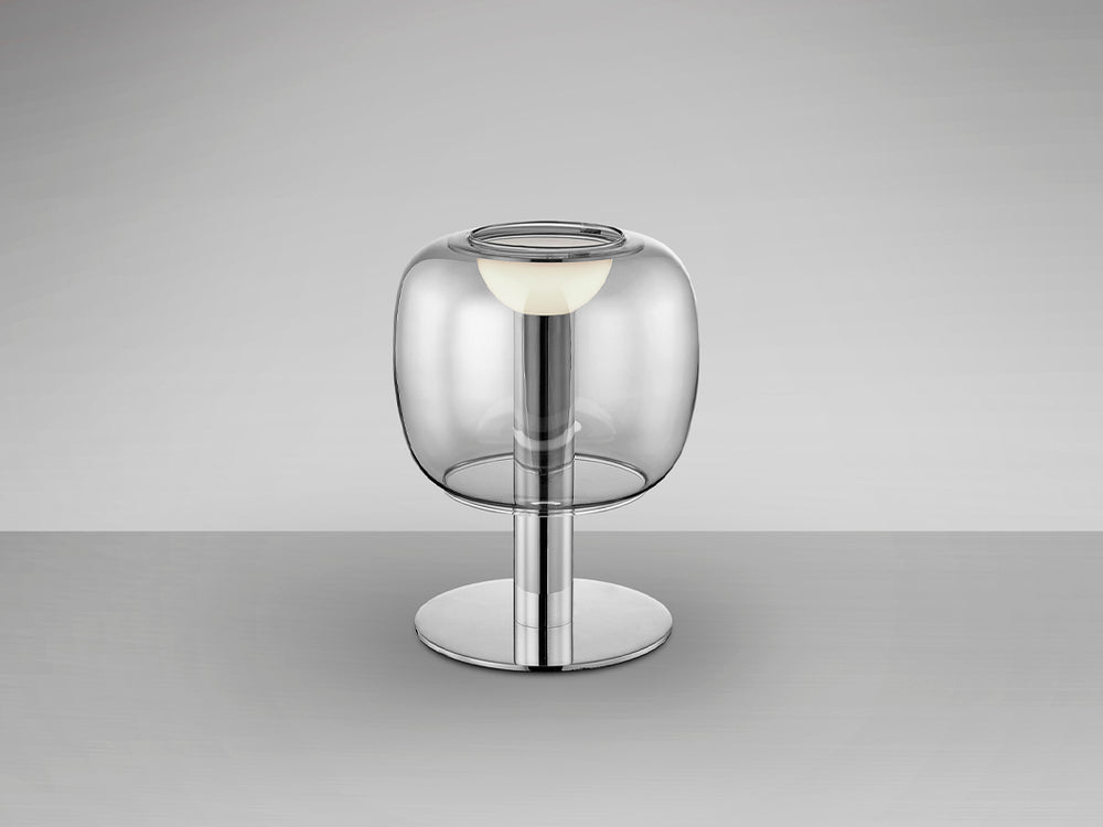 Schuller Icon table lamp chrome/smoke 209212