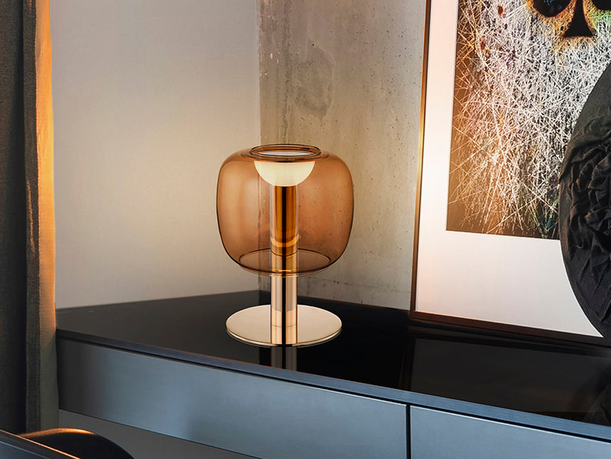 Schuller Icon Table Lamp gold/Amber 209229