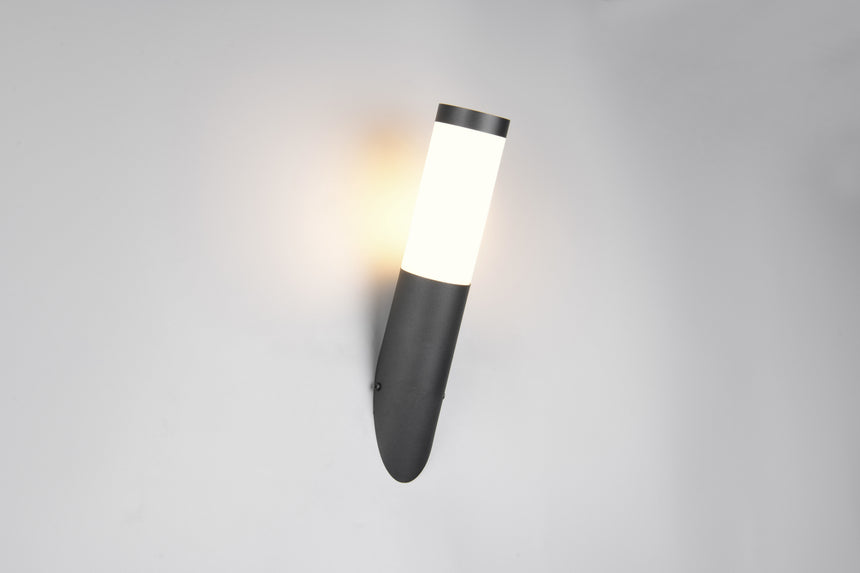 Aplique de exterior Trio Trioto LED negro mate 3000K IP44 39cm 209760132
