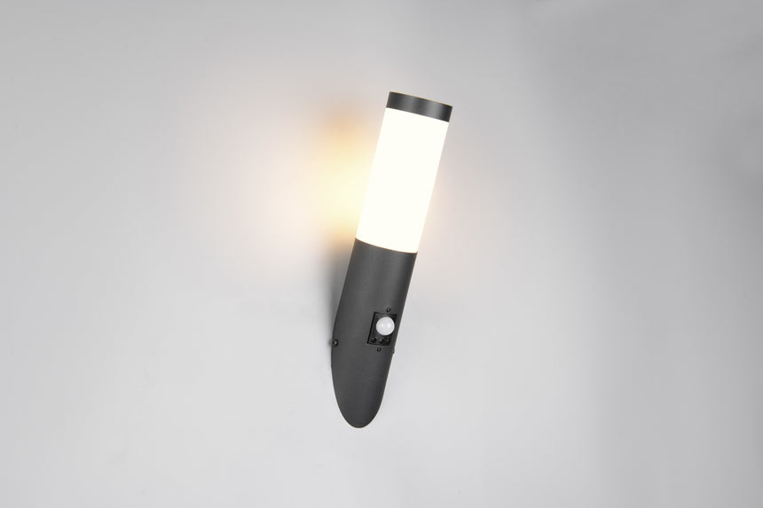 Aplique de exterior Trio Trioto LED negro mate 3000K IP44 39cm 209769132
