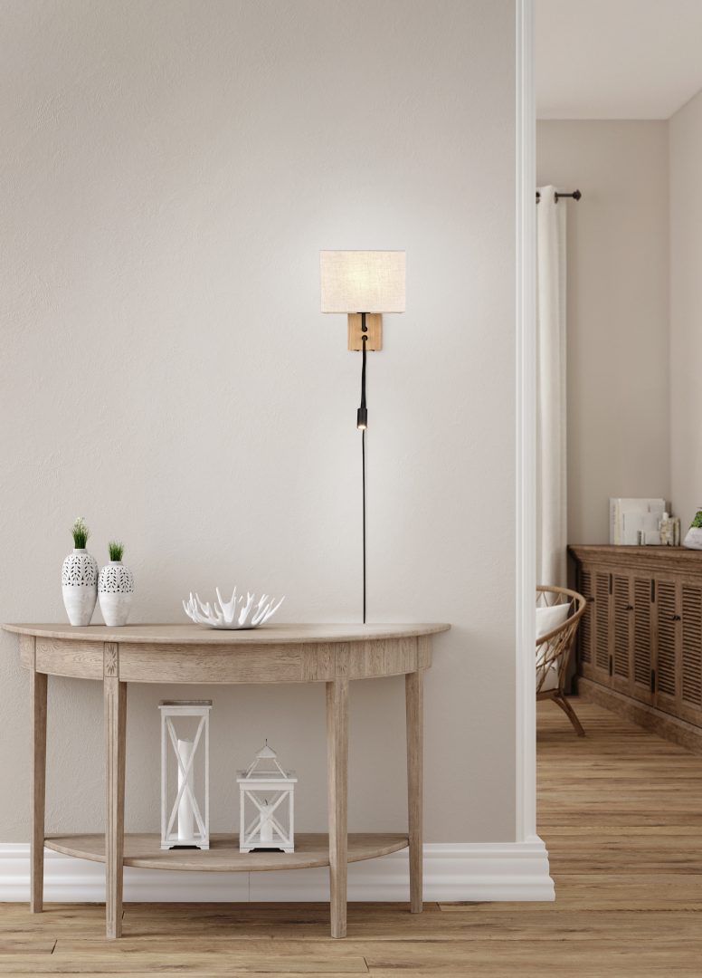 Aplique de pared Trio Nilam madera natural 212870236 - vista 6