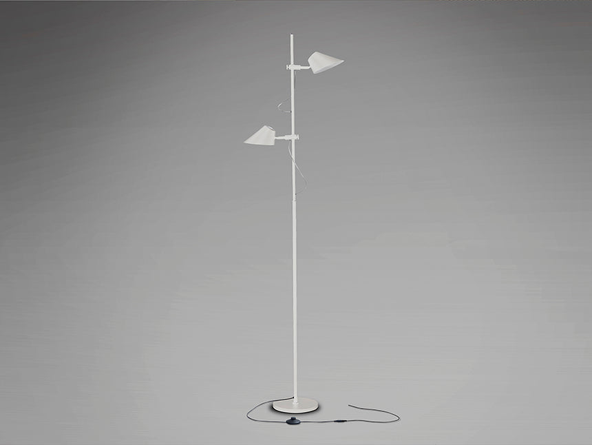 Lámpara de pie de salón Schuller Esino LED 2 luces blanco CCT orientable con mando 184cm 215589 - imagen 5