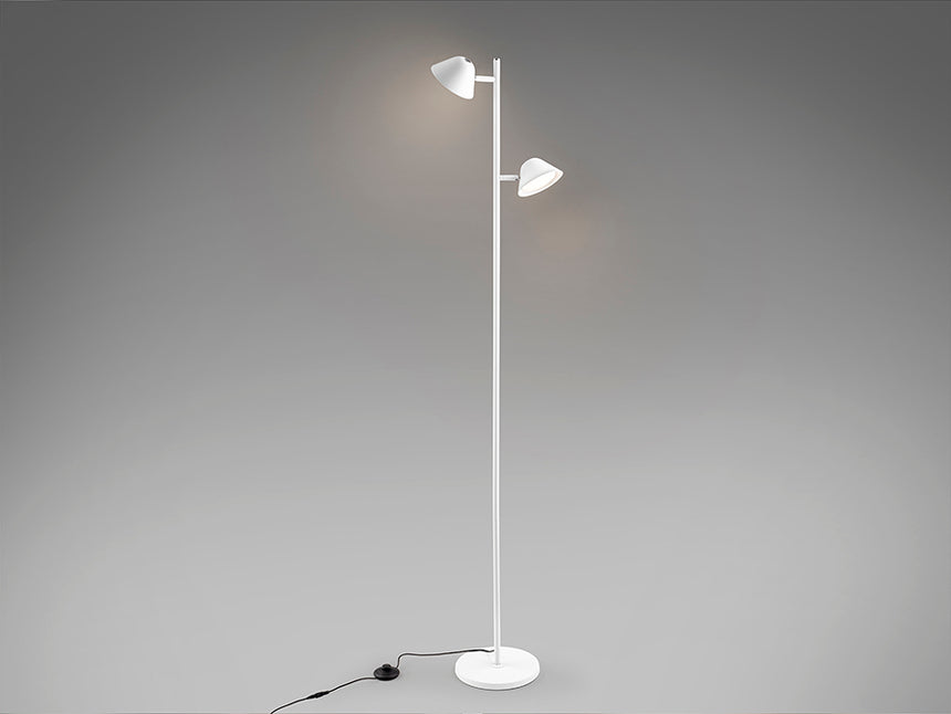 Schuller Taros Lámpara de pie salón 2 luces blanco 215619