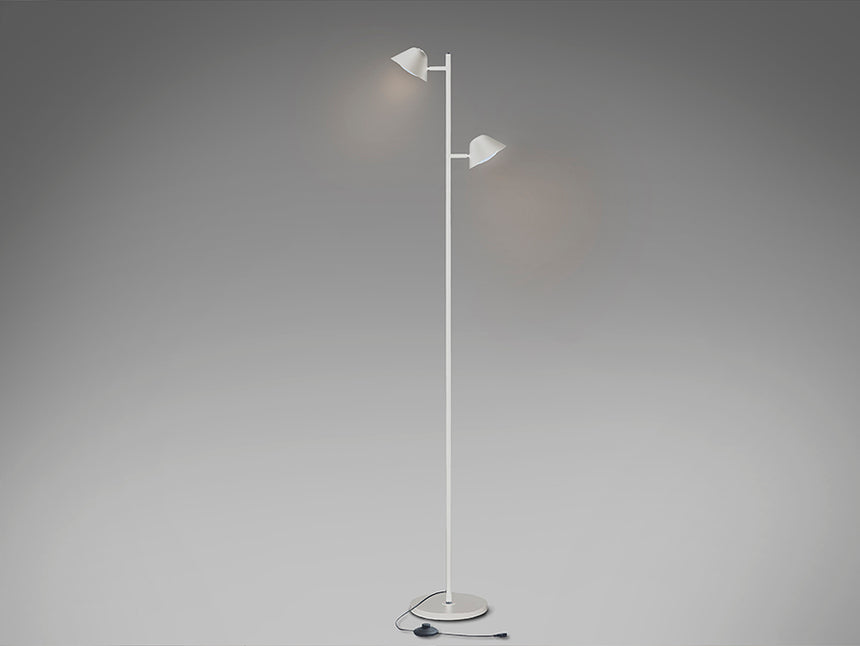 Schuller Taros Lámpara de pie salón 2 luces blanco 215619
