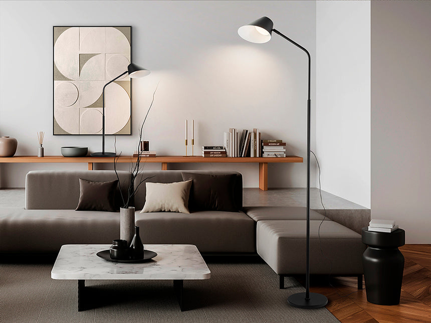 Schuller Esino Lámpara de pie salón 1 luz negro 215732