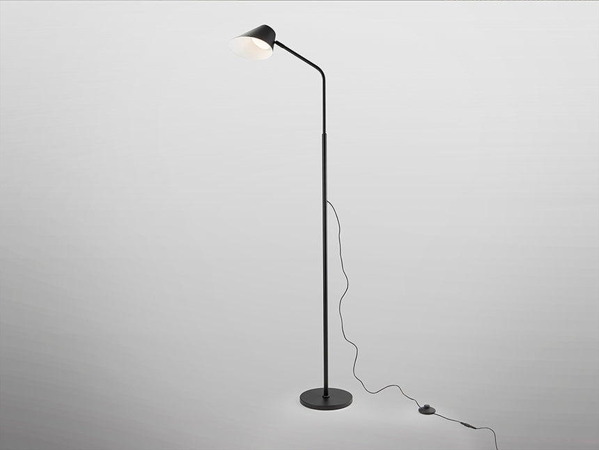Lámpara de pie de salón Schuller Esino LED 1 luz negro CCT orientable con mando 158cm 215732 - imagen 5