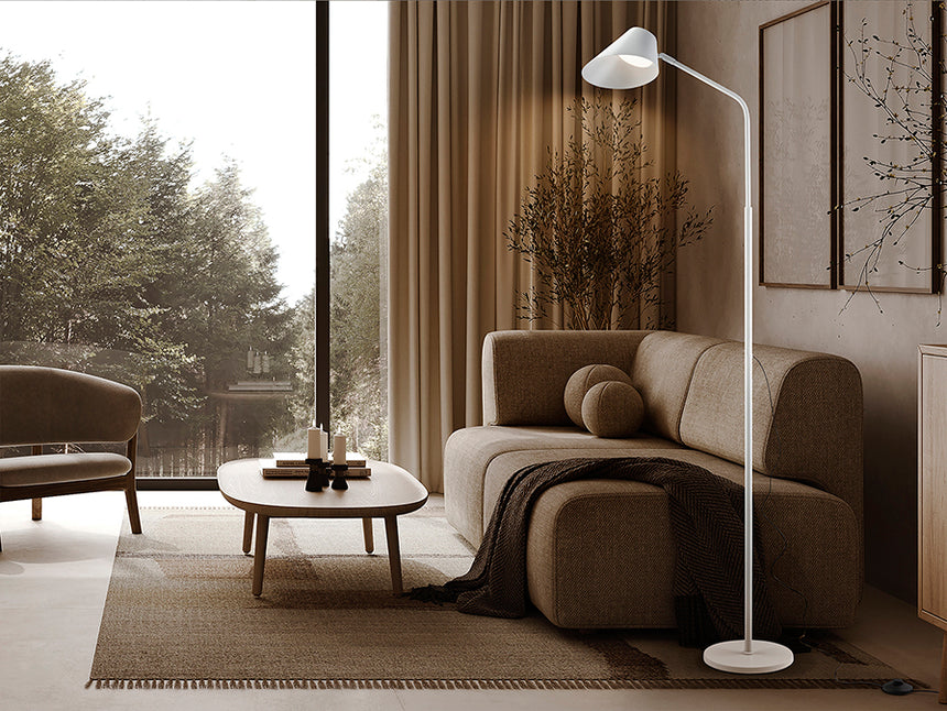 Schuller Esino Lámpara de pie salón 1 luz blanco 215749