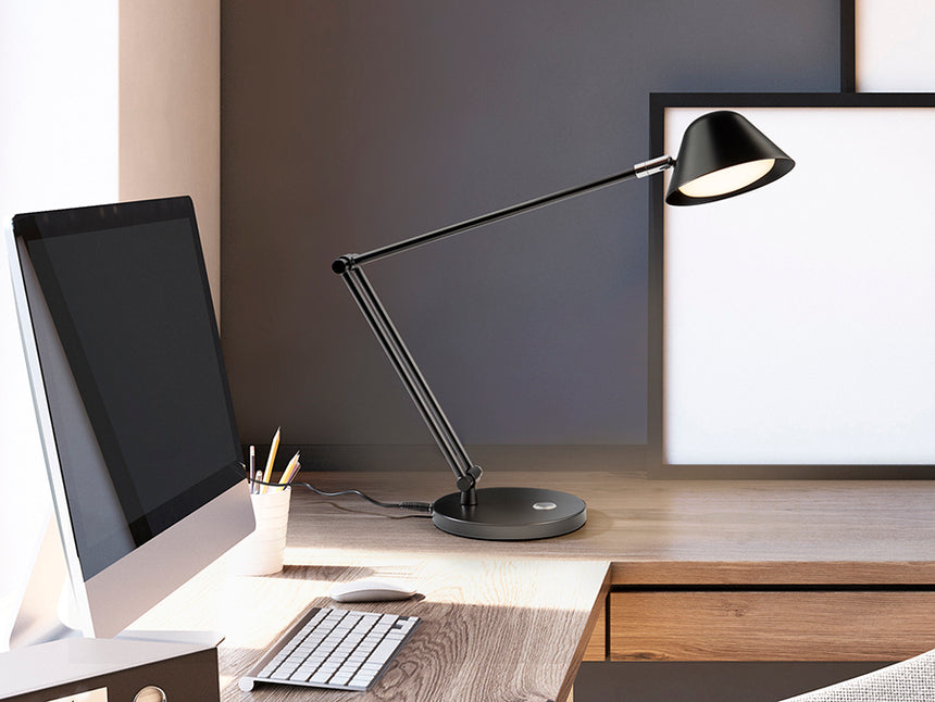 Schuller Taros Sobremesa 1 luz negro 215862