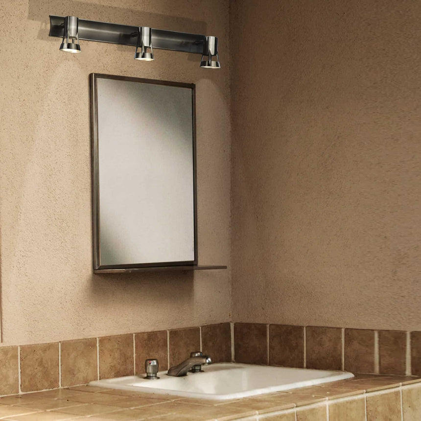 Sulion Kody Aplique de metal de 3 focos en acabado níquel - KODY 216002