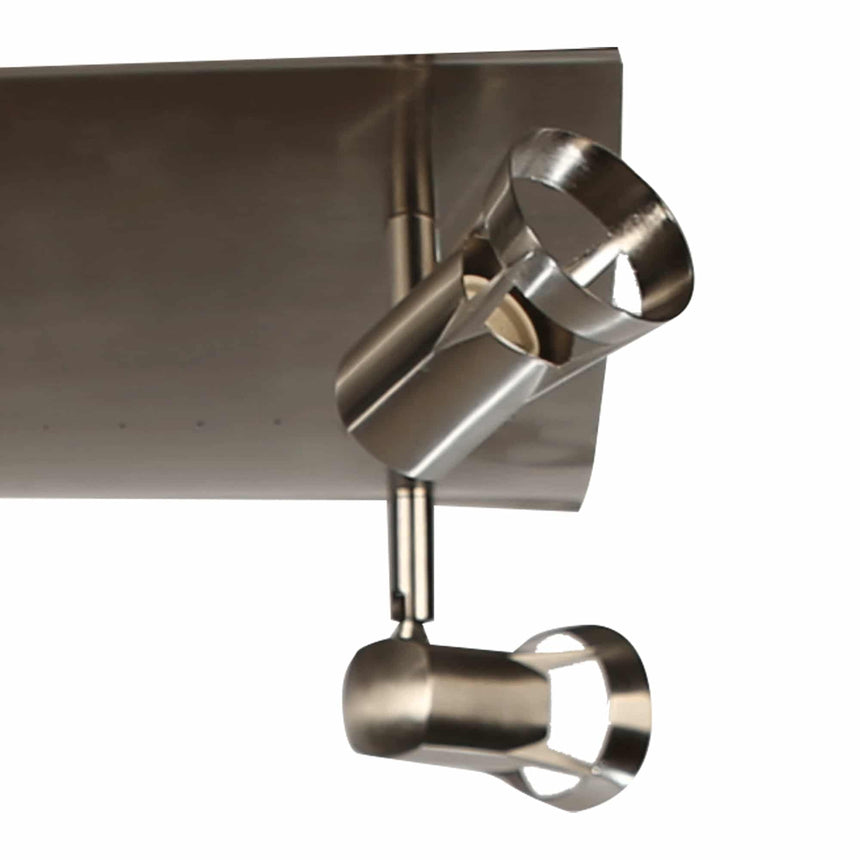 Sulion Kody Metal ceiling lamp in old leather finish with 4 spotlights - KODY 216008