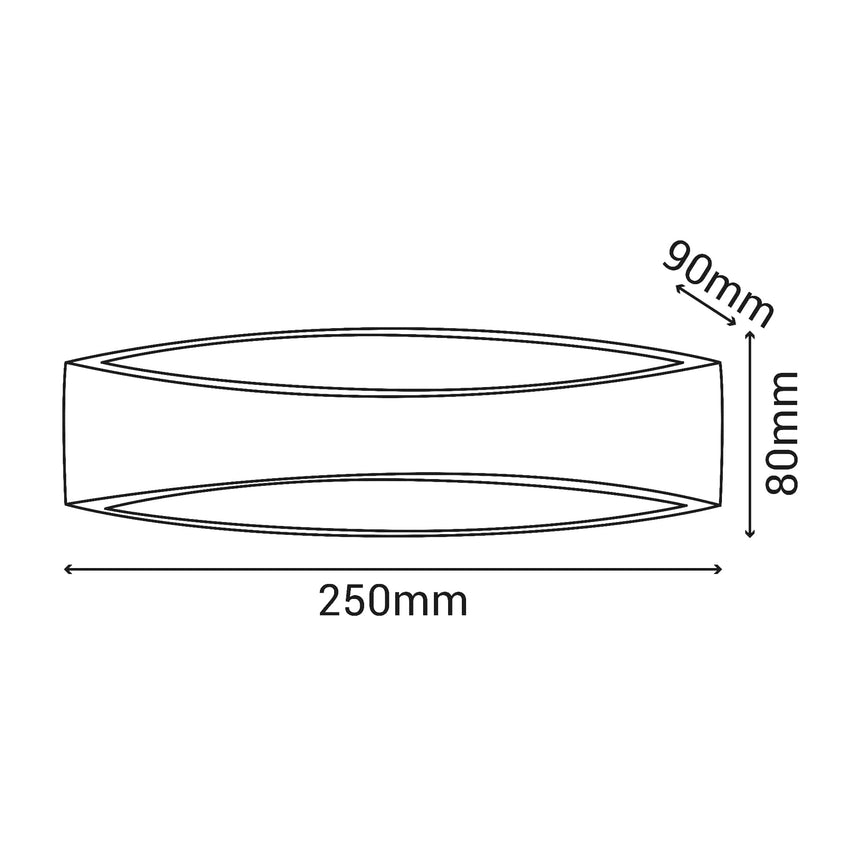 Sulion Selma Aplique de aluminio en acabado blanco mate - SELMA 217000