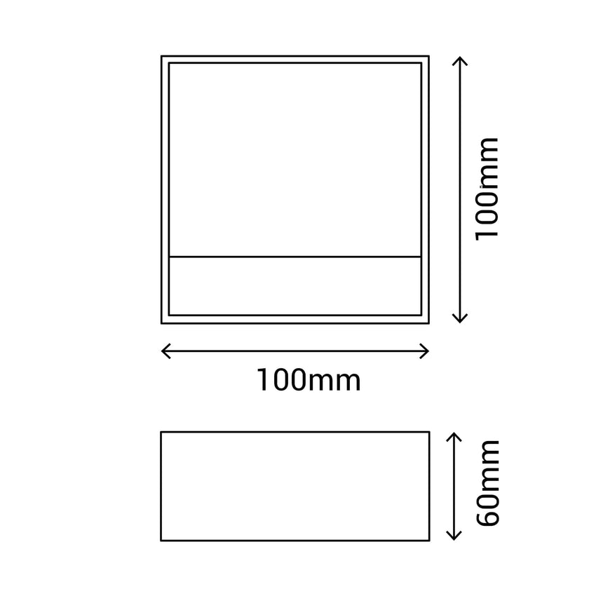 Sulion Hunt Aplique de aluminio en acabado blanco mate - HUNT 217150