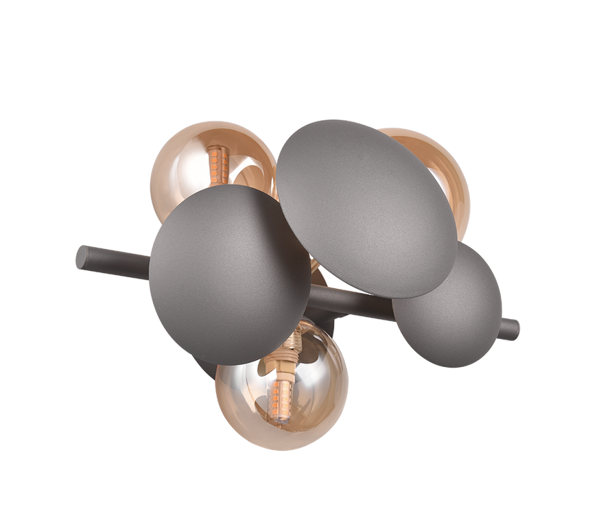 Aplique de pared Trio Bubble LED antracita 3000K 217400342