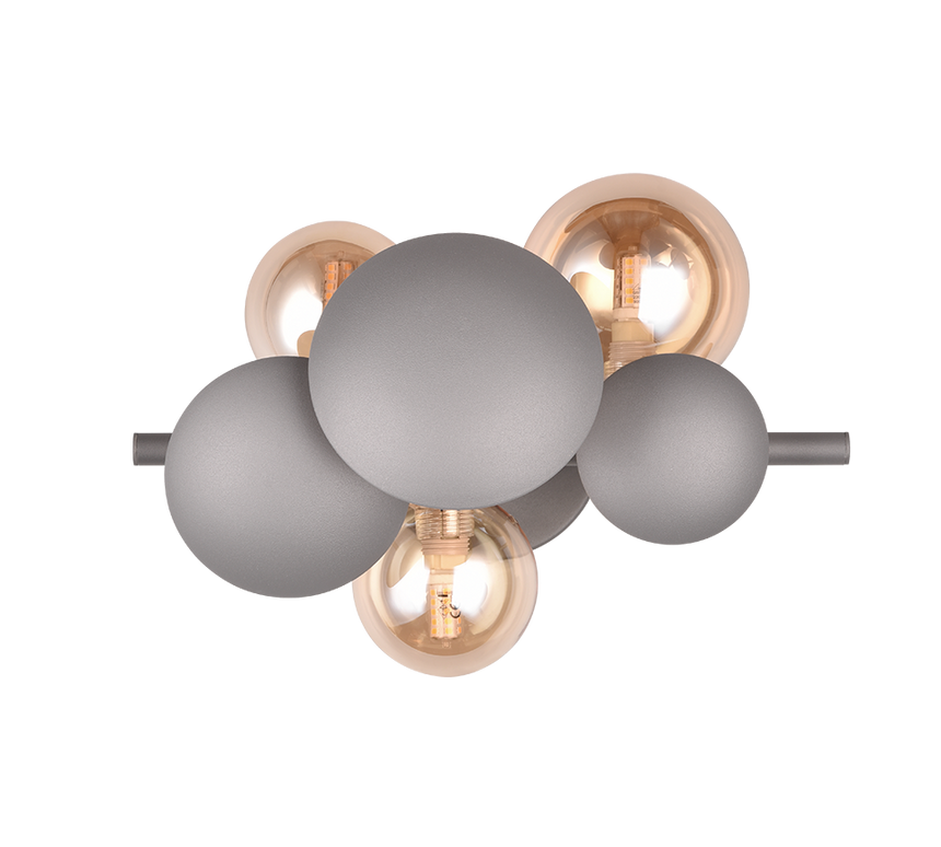 Aplique de pared Trio Bubble LED antracita 3000K 217400342