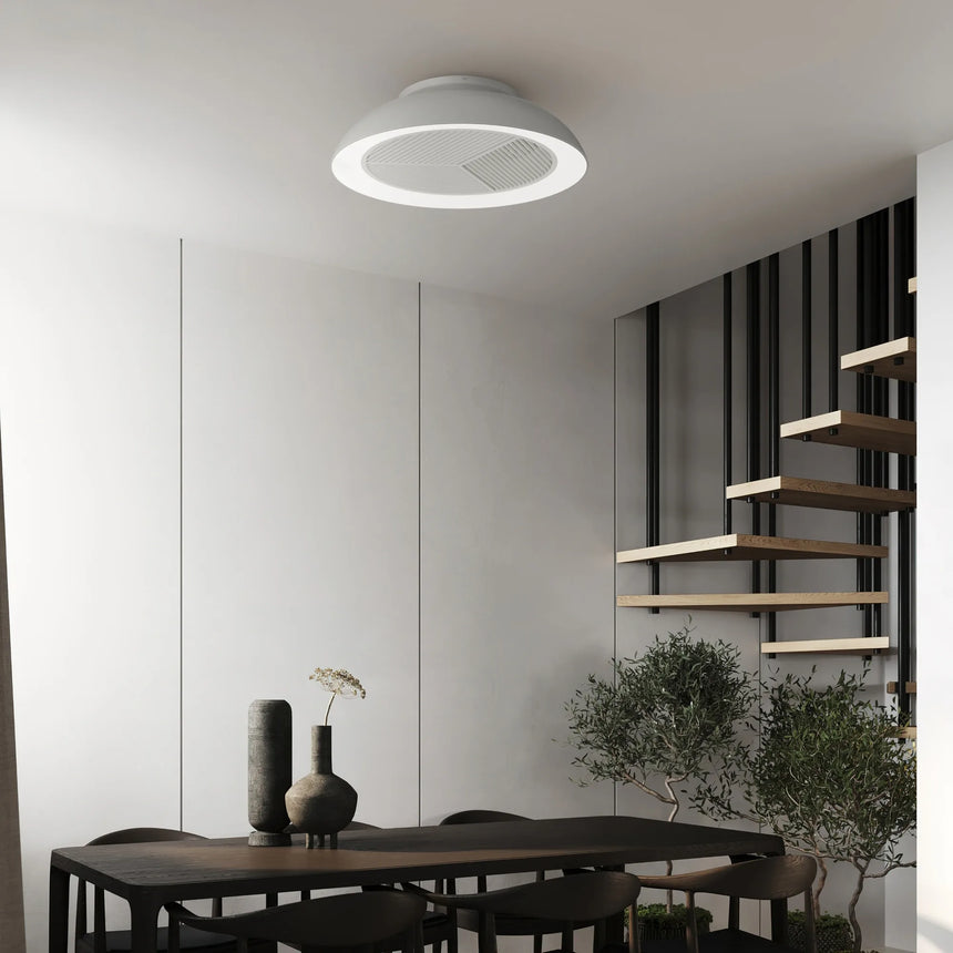 Sulion Ventilador plafón BRISA gris purificador de aire con luz 2175133