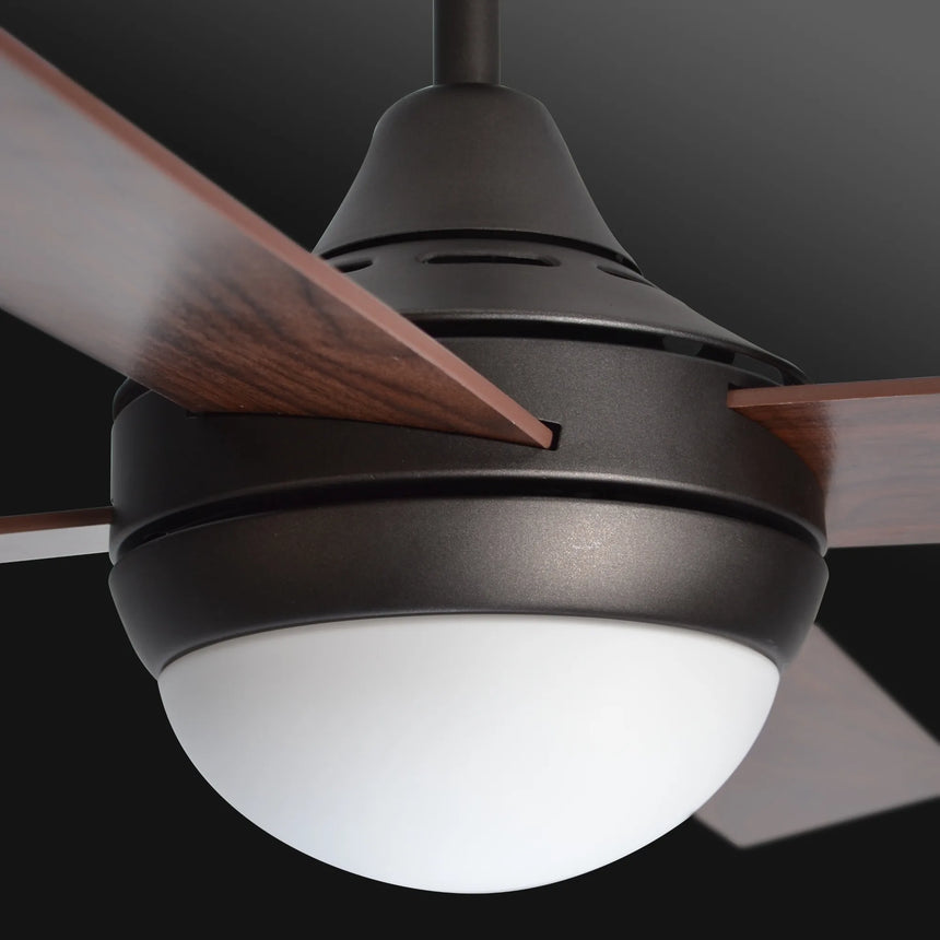 Sulion Ventilador de techo BALOO marrón con luz 2179810