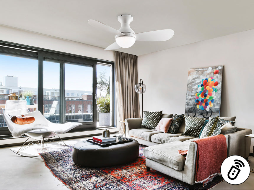 Ventilador de techo Schuller Vito LED blanco CCT Ø117cm