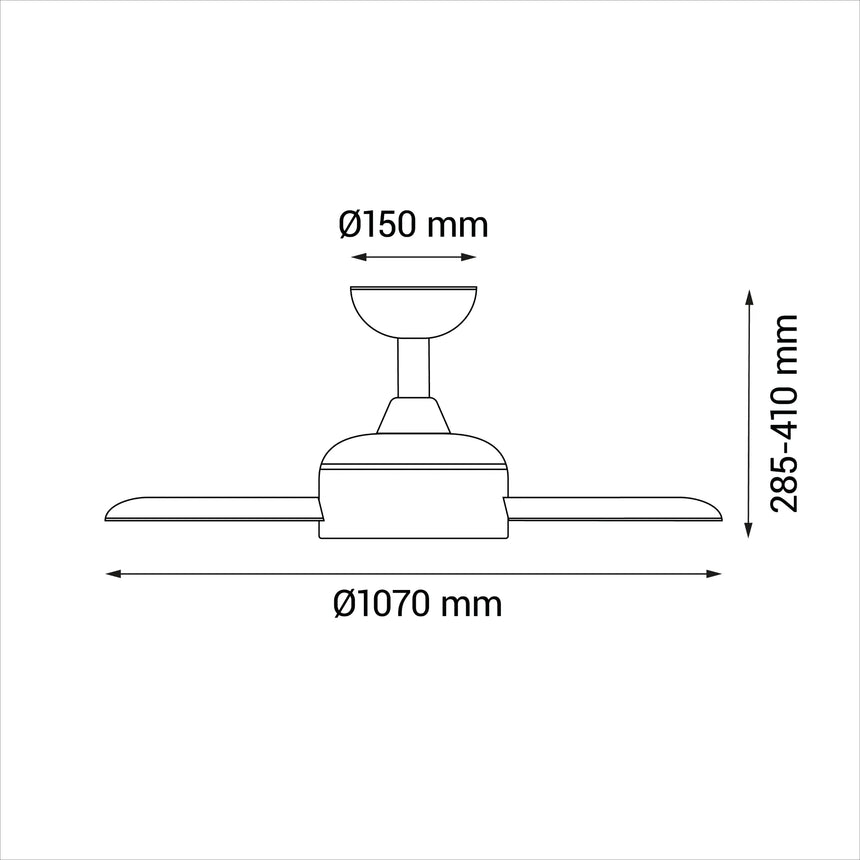 Sulion NATI Outdoor Ceiling Fan Dark Wood 2180731