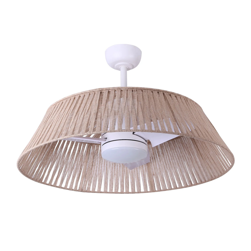 Sulion Ventilador de techo decorativo GEMA beige con luz 2181028