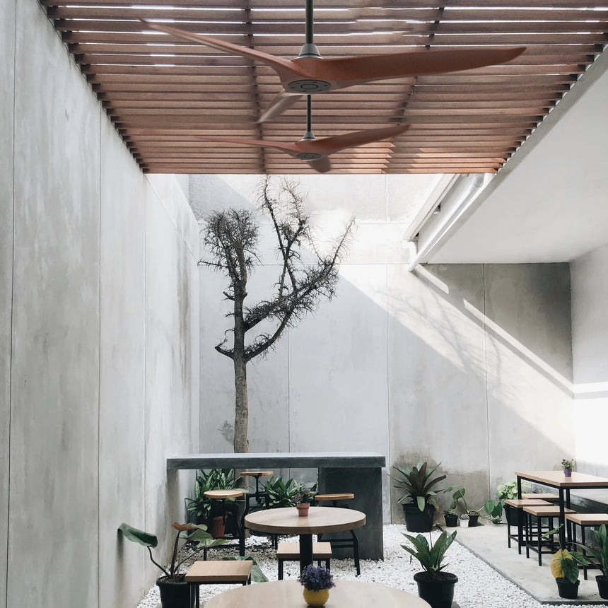 Sulion Outdoor ceiling fan NOVA dark wood 2181721