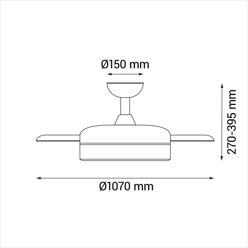 Sulion Ventilador de techo BOMBAY FIESTA blanco con luz y altavoz 2181882