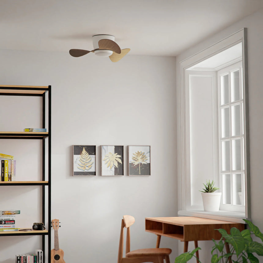 Sulion Ventilador de techo MONTY madera con luz 2183039