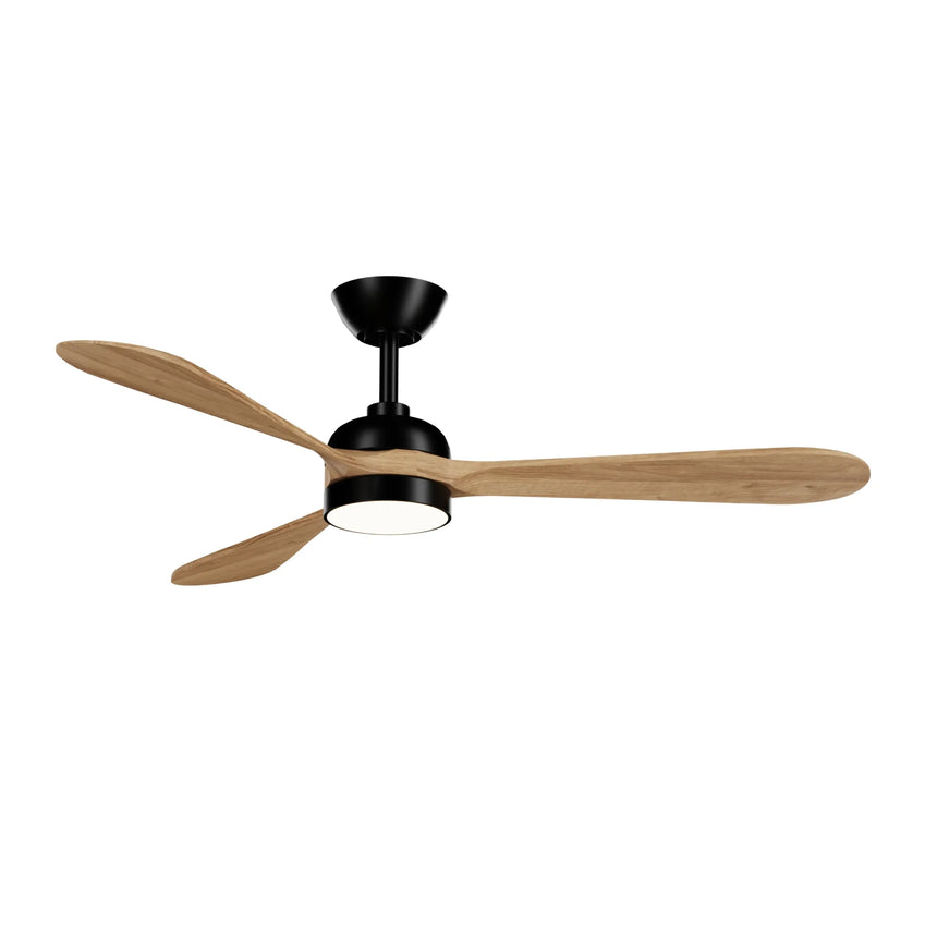 Sulion TONDA dark wood outdoor ceiling fan with light 2183145