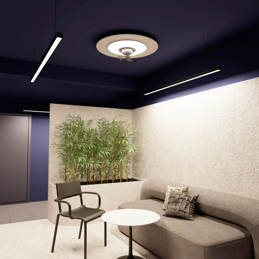 Sulion SERENA brown acoustic ceiling fan with light 2183190