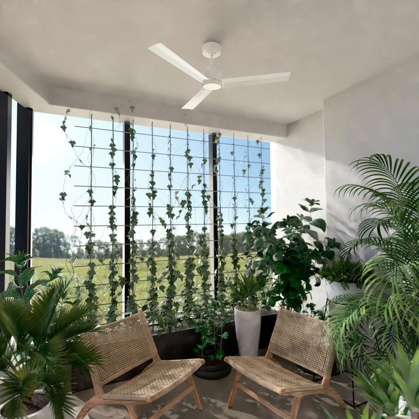 Sulion ANNE white ceiling fan with light 2212524