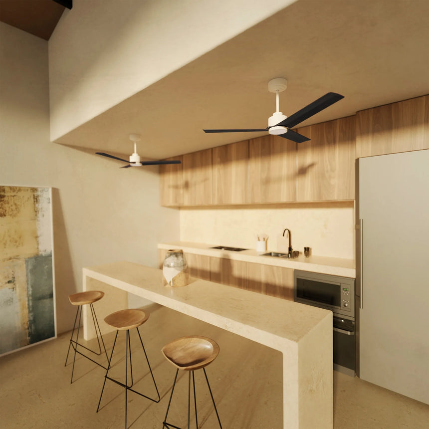 Sulion ANNE black ceiling fan with light 2183350