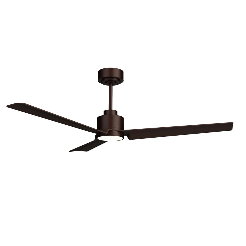 Sulion ANNE aged leather ceiling fan with light 2183480