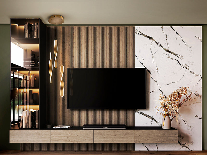 Lámpara de techo colgante Schuller Twist 3 luces oro 3000K 219381 - imagen 3