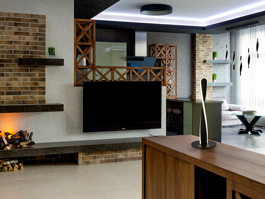 Schuller Twist Table Lamp black 219464