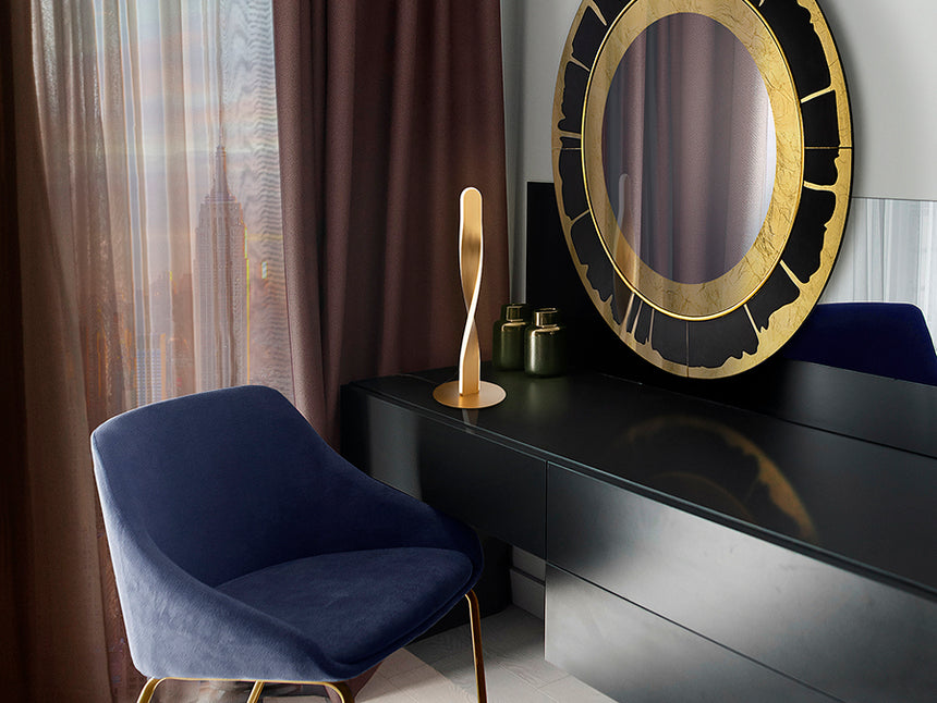 Lámpara de sobremesa Schuller Twist LED oro 3000K 45cm 219473 - imagen 3