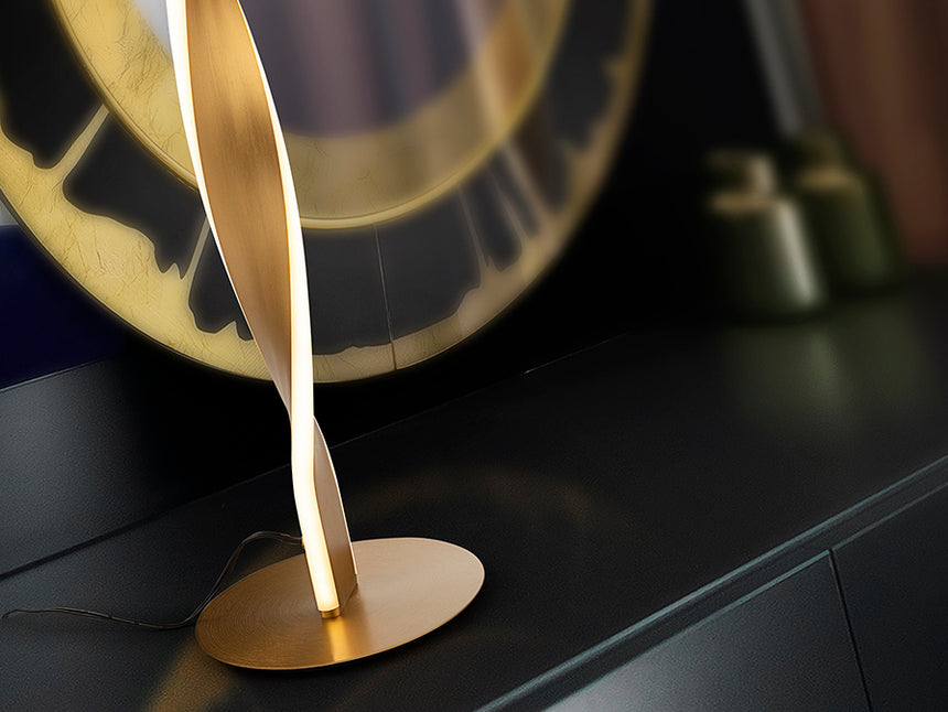 Lámpara de sobremesa Schuller Twist LED oro 3000K 45cm 219473 - imagen 4