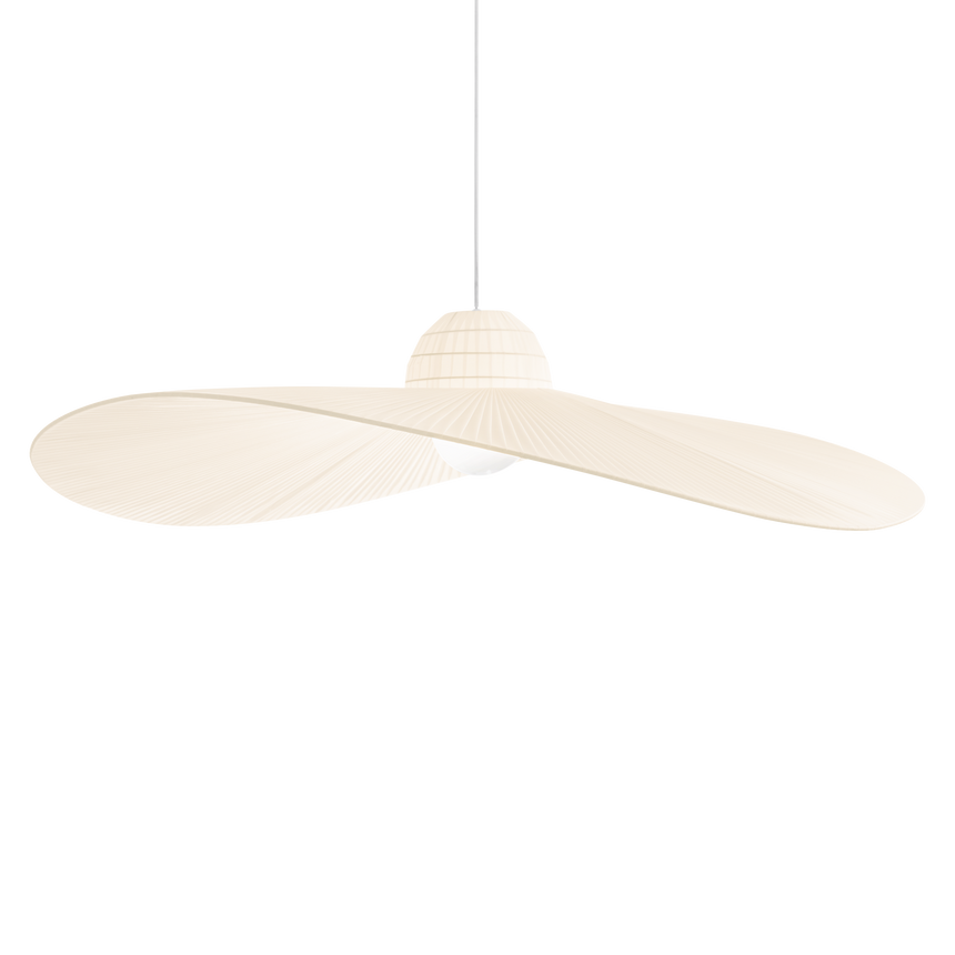 Lámpara colgante Ideal Lux Madame avorio tela 60W Ø110cm 219875
