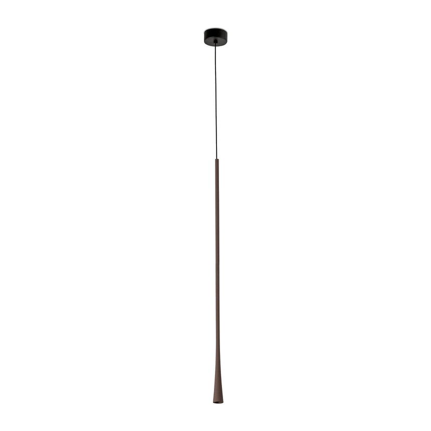 Lámpara de techo colgante Faro Diana LED 2700K marrón oscuro — ref. 22018 (1)