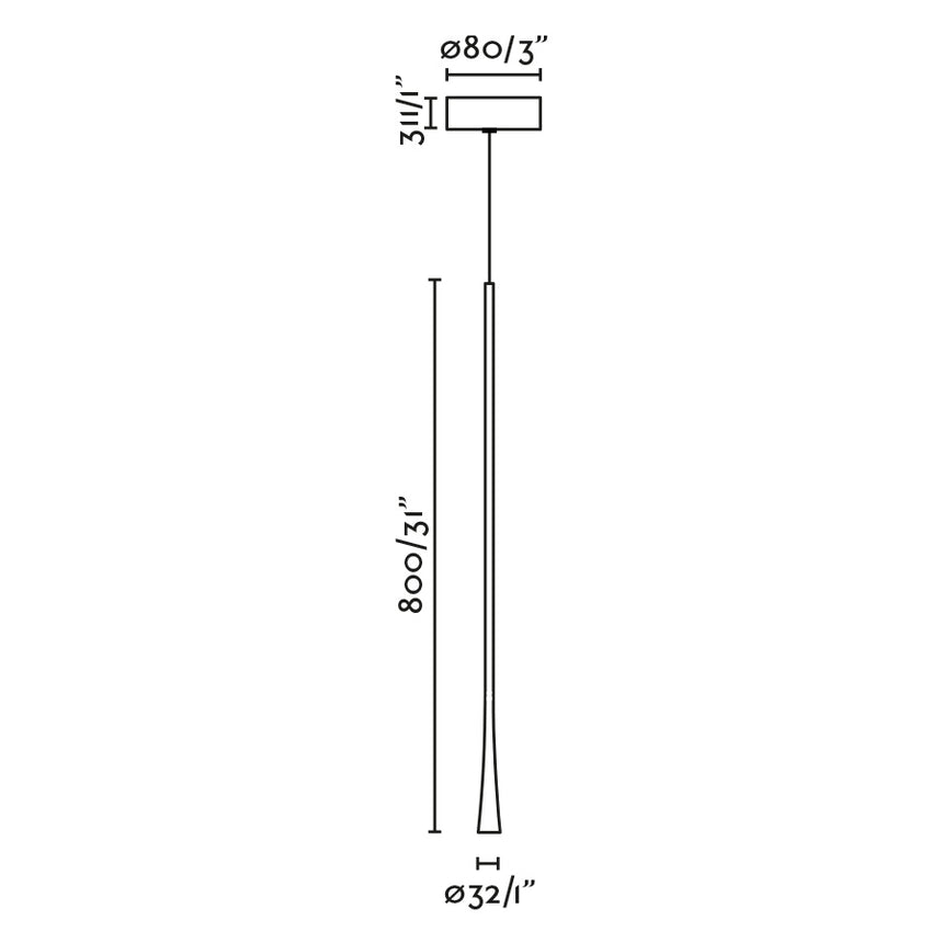 Lámpara de techo colgante Faro Diana LED oro satinado 2700K 22020 - vista alternativa
