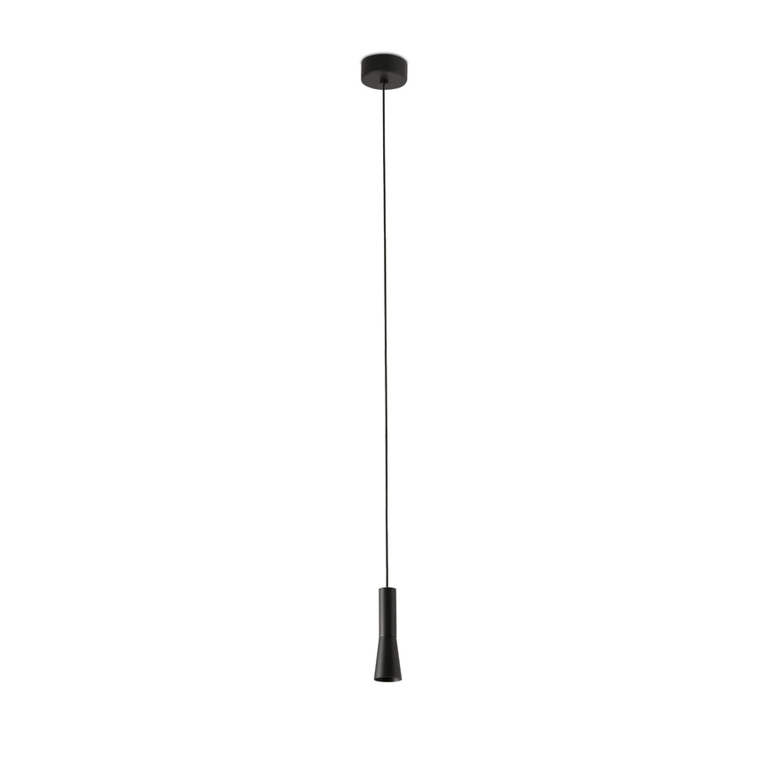 Lámpara de techo colgante Faro Nina LED negro mate 2700K 22023