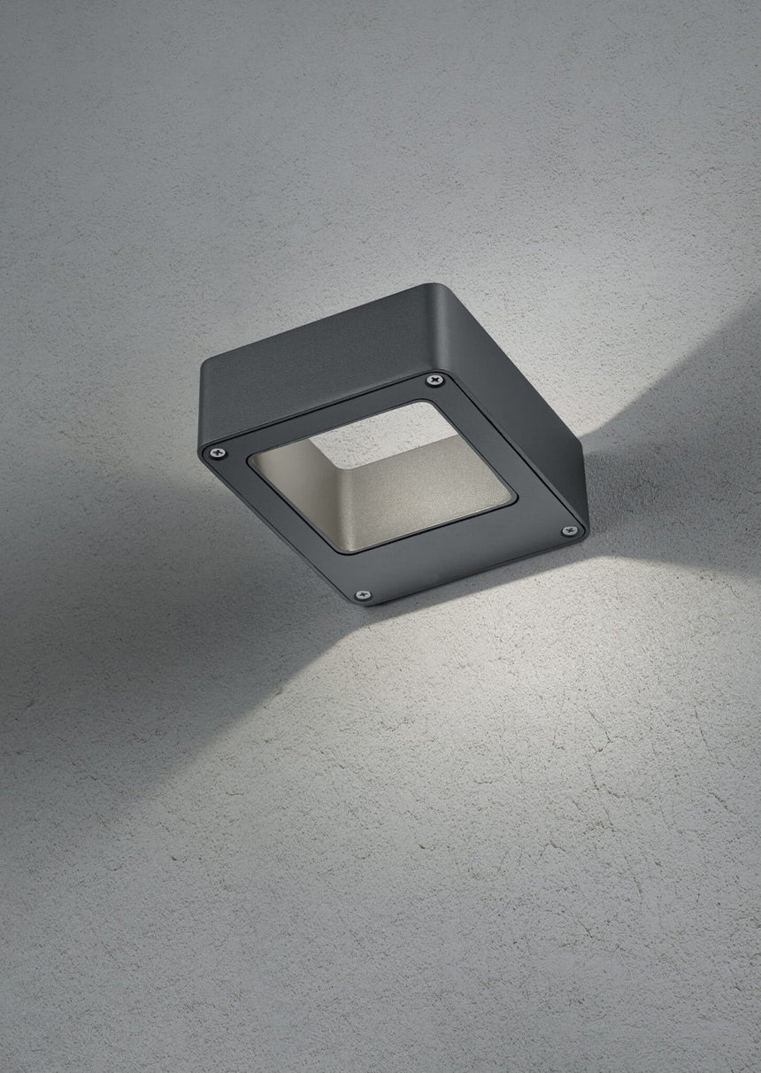 Trio Reno Anthracite Aluminum LED Outdoor Wall Light 220760142
