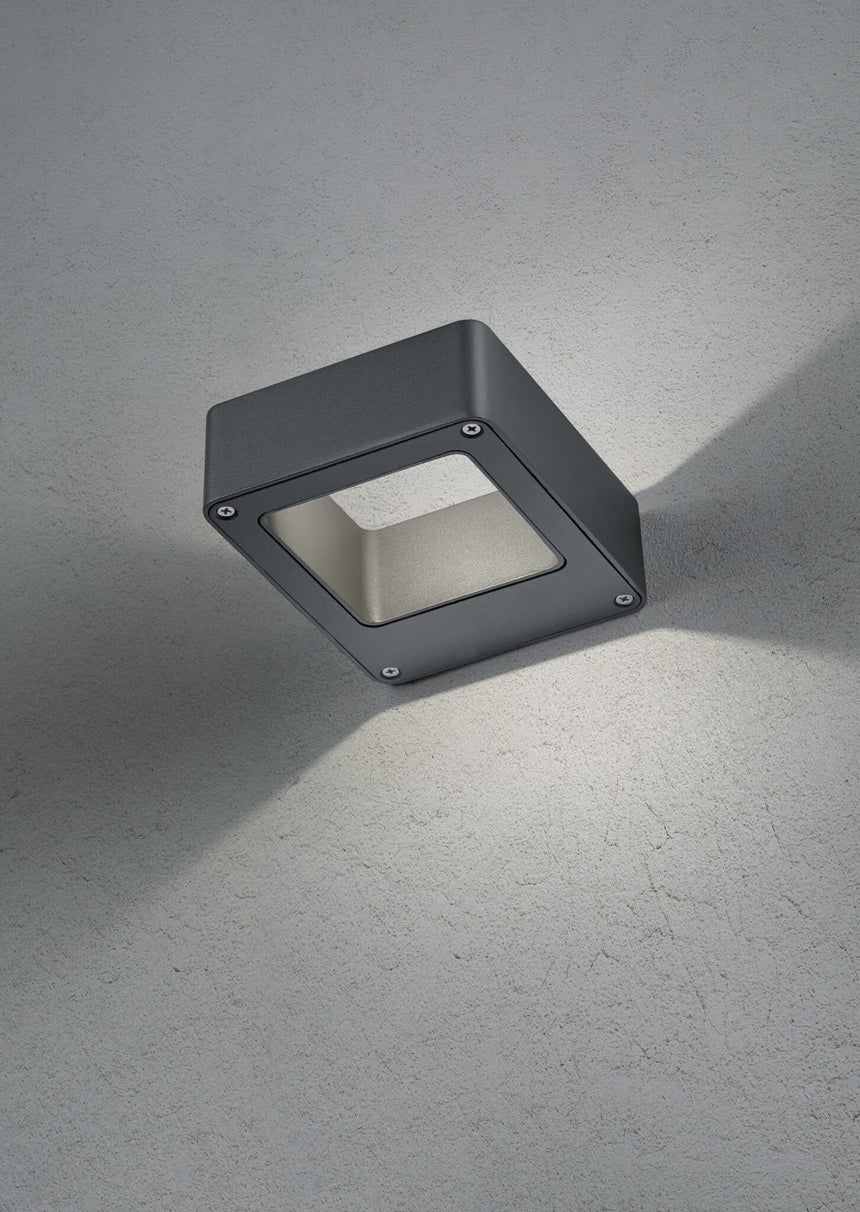 Trio Reno Anthracite Aluminum LED Outdoor Wall Light 220760142