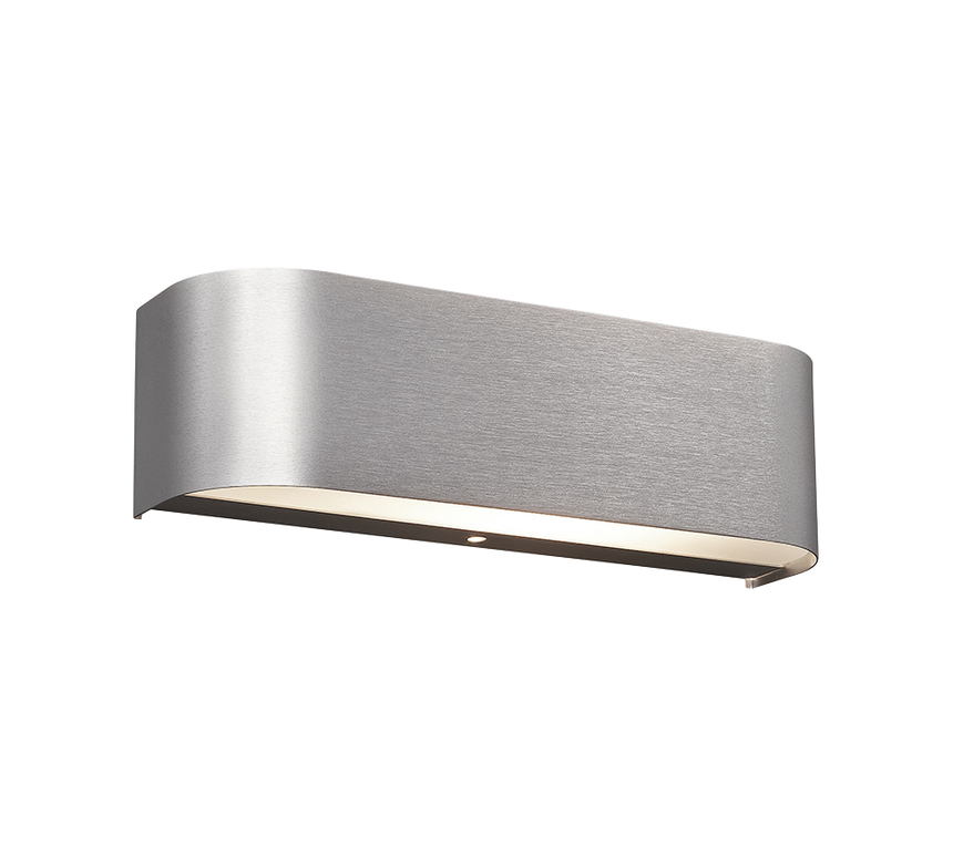Aplique de pared Trio Adriano LED brushed aluminium 3000K regulable 2