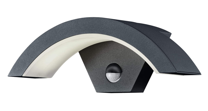 Aplique de exterior Trio Ohio LED antracita 3000K con sensor movimiento IP54 220969142