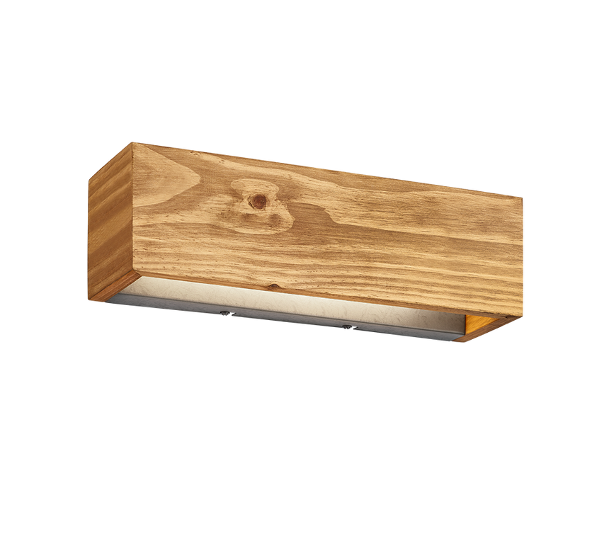 Aplique de pared Trio Brad LED madera 3000K regulable arriba y abajo 2