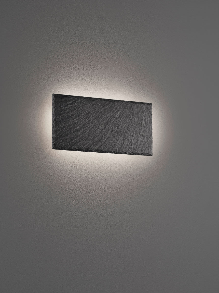 Aplique de pared Trio Raven LED pizarra negro 3000K regulable 2