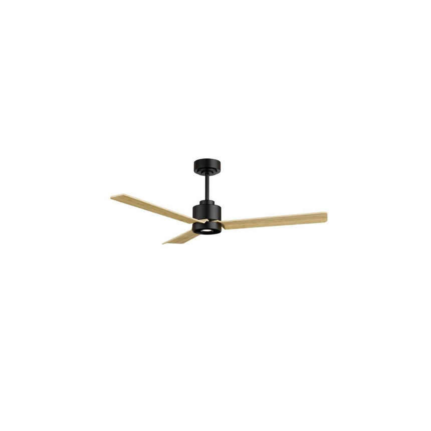 Ventilador de techo con luz Sulion Anne LED negro y madera motor DC CCT regulable 2245706