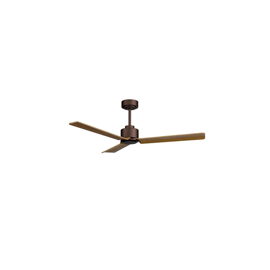 Ventilador de techo Sulion Anne marrón óxido y madera motor DC con mando temporizador 2245911